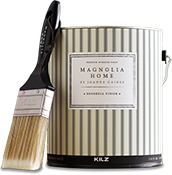 Magnolia Home paint brush and can