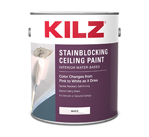 Can of KILZ Stainblocking Ceiling Paint