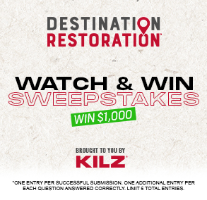 KILZ Destination Restoration Sweepstakes
