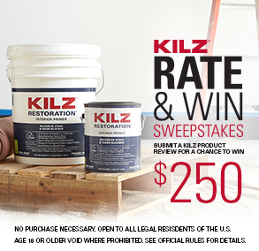 KILZ® Rate & Win Opportunity Drawing