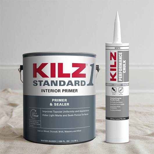 KILZ STANDARD White Matte Water-Based Acrylic Primer 1
