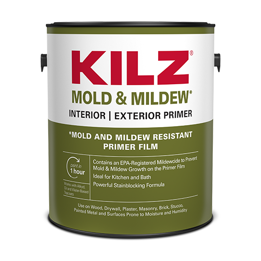 KILZ® MOLD & MILDEW<br/> Interior | Exterior Primer