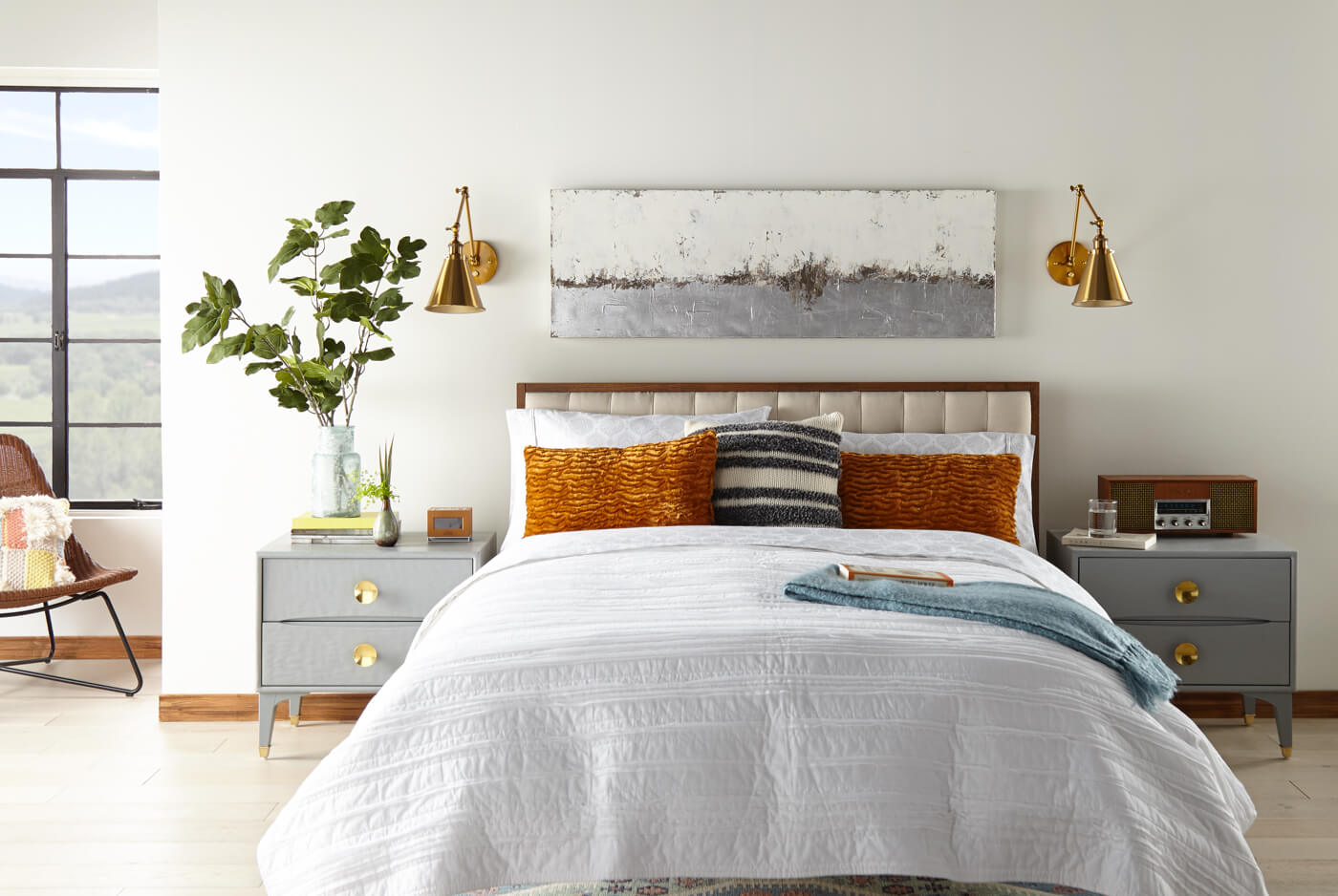 Painted and refreshed bedroom