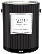Can of Magnolia Home premium exterior semi-gloss paint