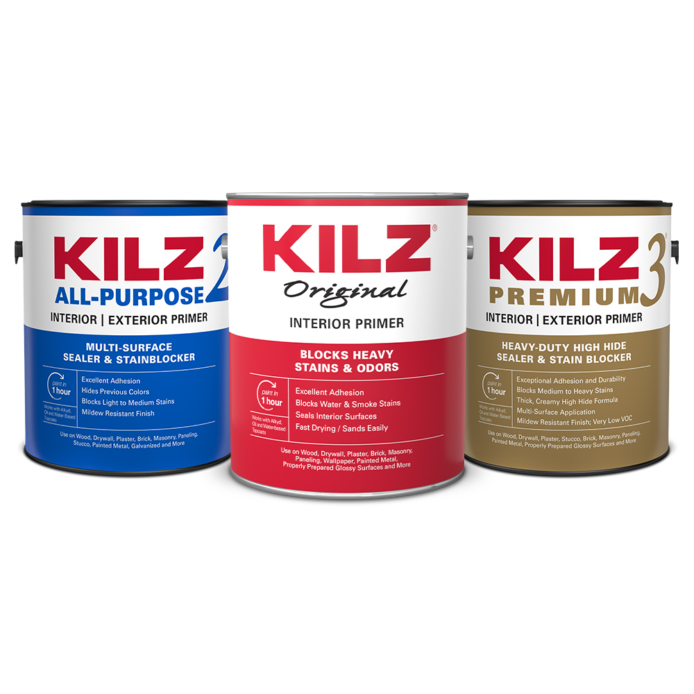 Various Kilz primer cans