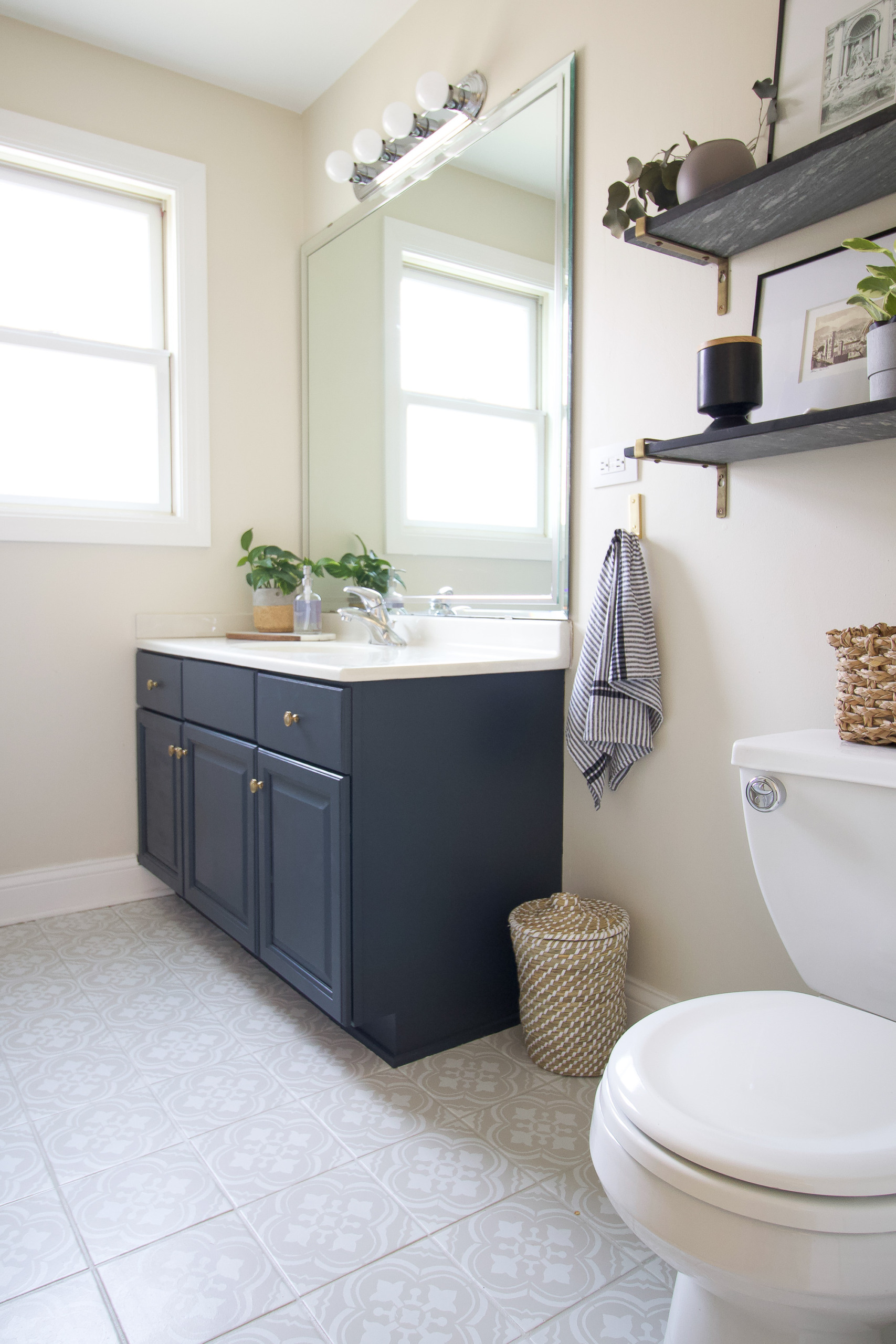 Painted farmhouse vanity