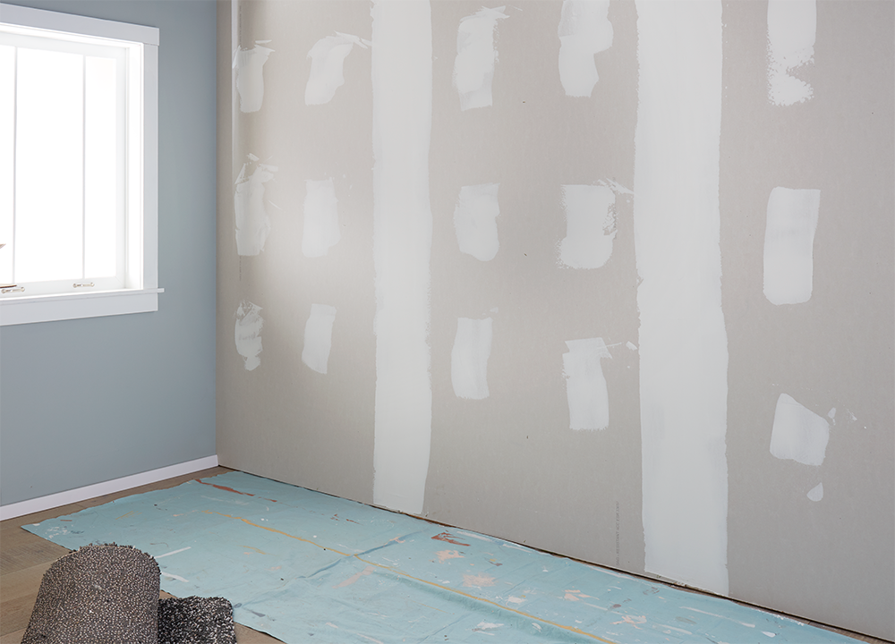 Image of unfinished drywall