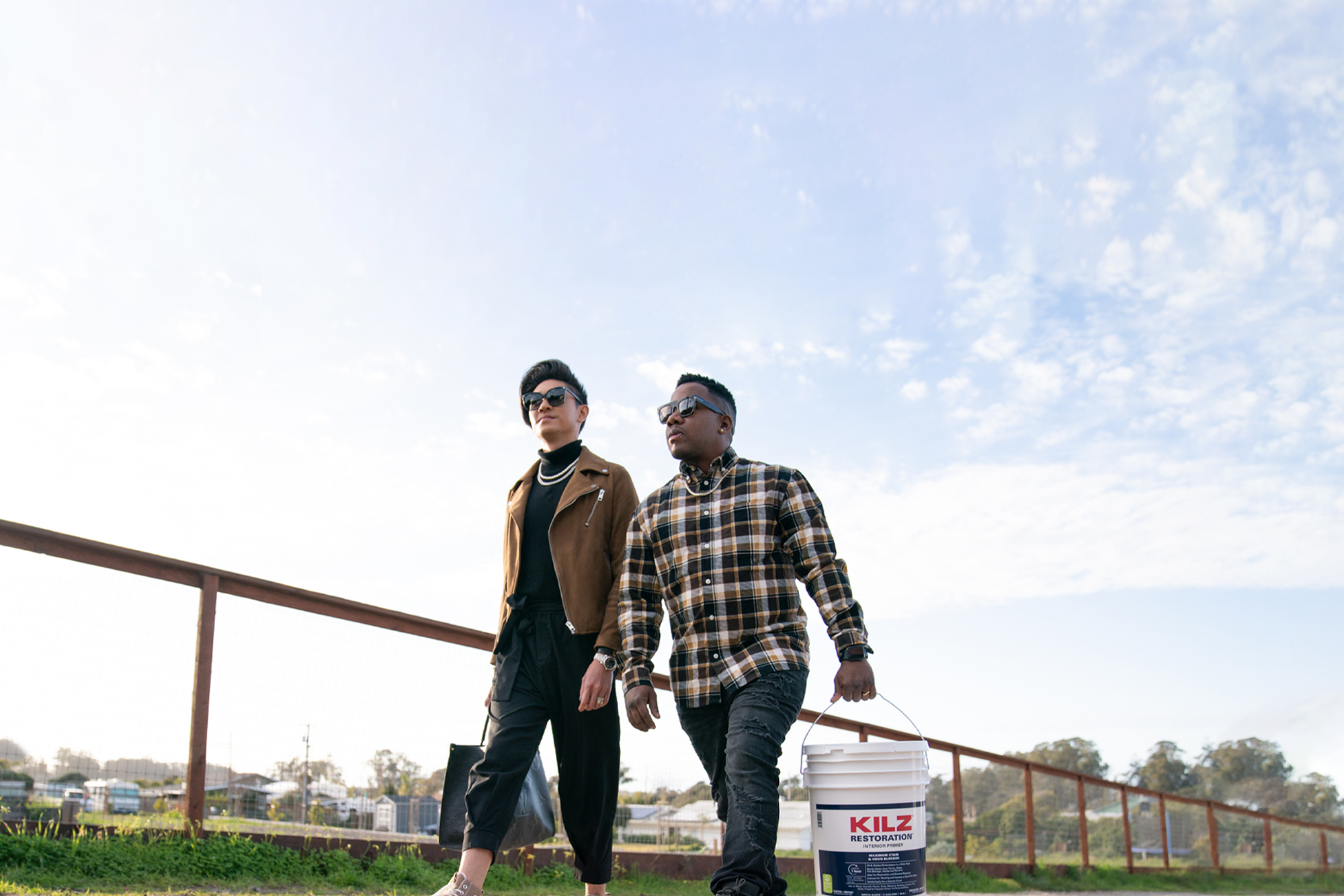 Jared and Jason Walking Outside