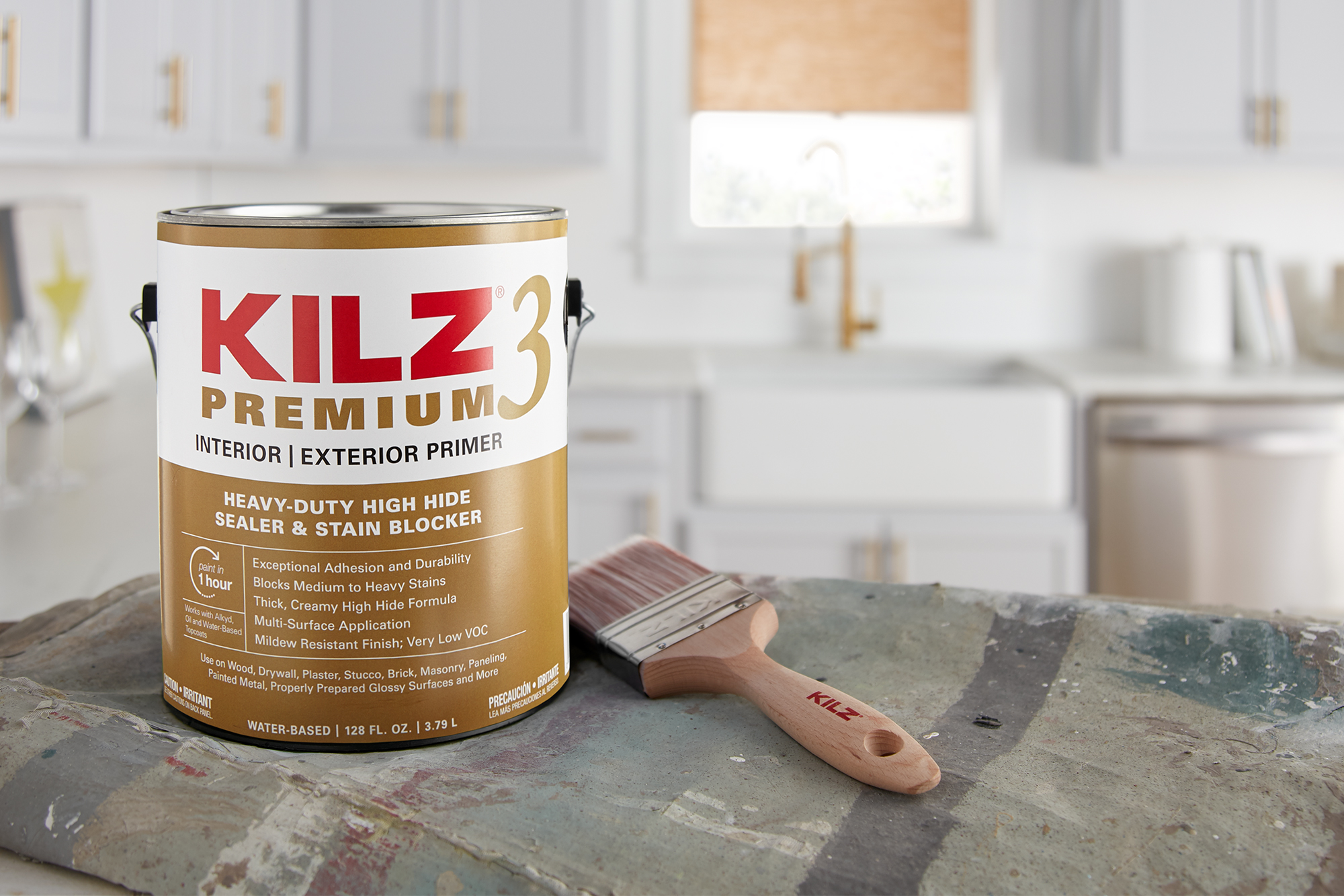 is kilz kitchen and bath primer coverage