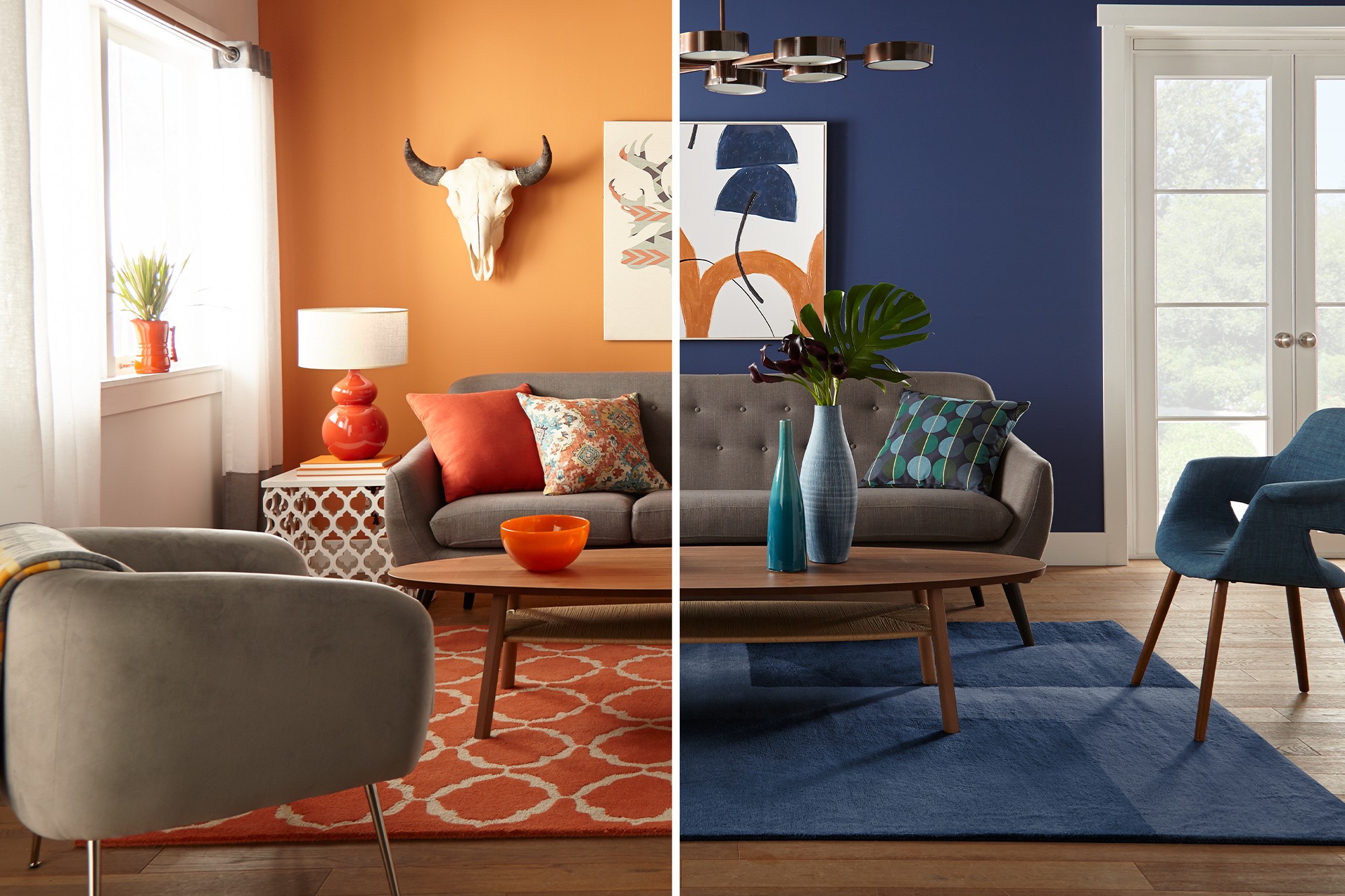 One Living Room Two Ways The Perfect Finish Blog by KILZ®