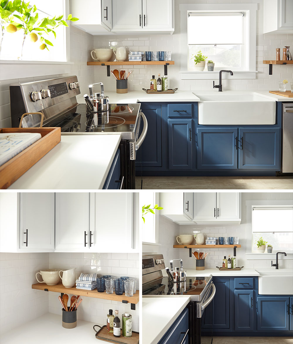 Modern Blue Farmhouse Kitchen The Perfect Finish Blog by KILZ®
