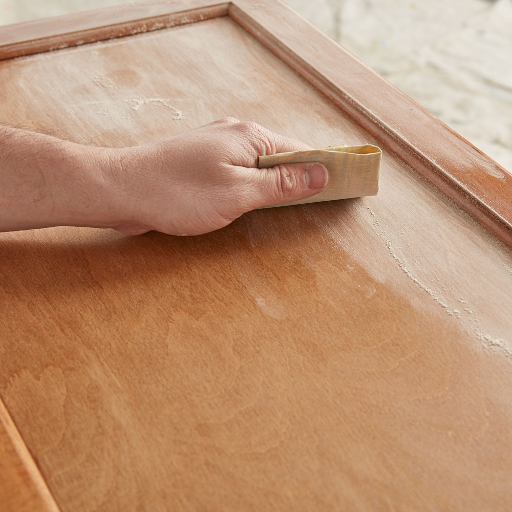 Sanding Cabinet Door