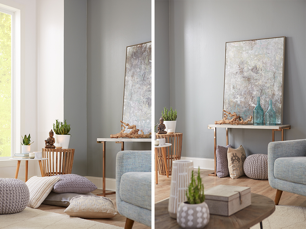 Living Room Makeover with Meditation in Mind